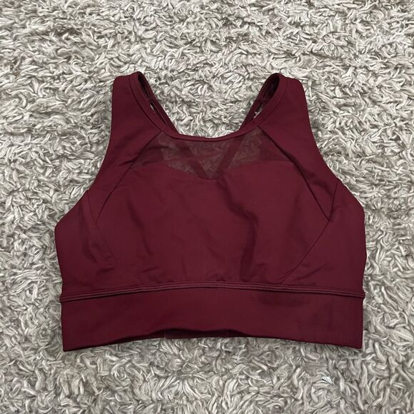 Lululemon garnet Breathe it In Bra Medium Support, C/D Cup size 8